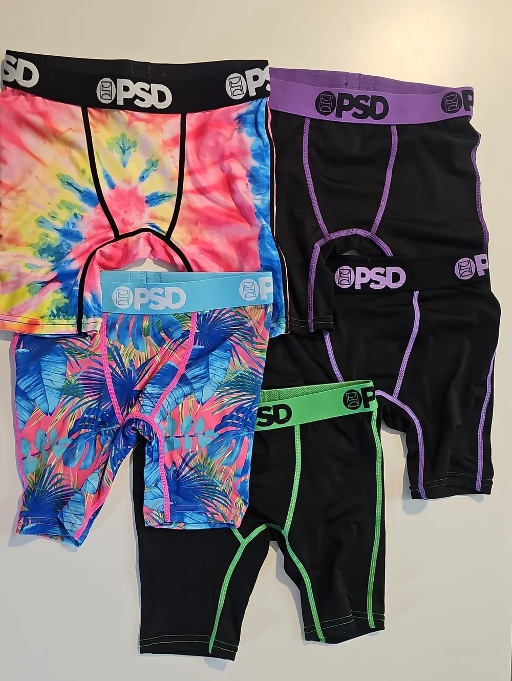 PSD Youth Small Boxer Briefs Bundle Containing 5 Pairs